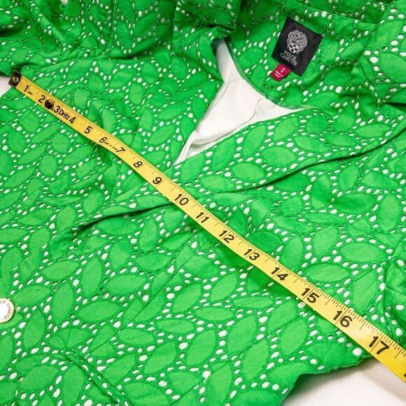 Vince Camuto Spring Green Eyelet Lace Suit Jacket Sz 0 - Picture 10 of 14
